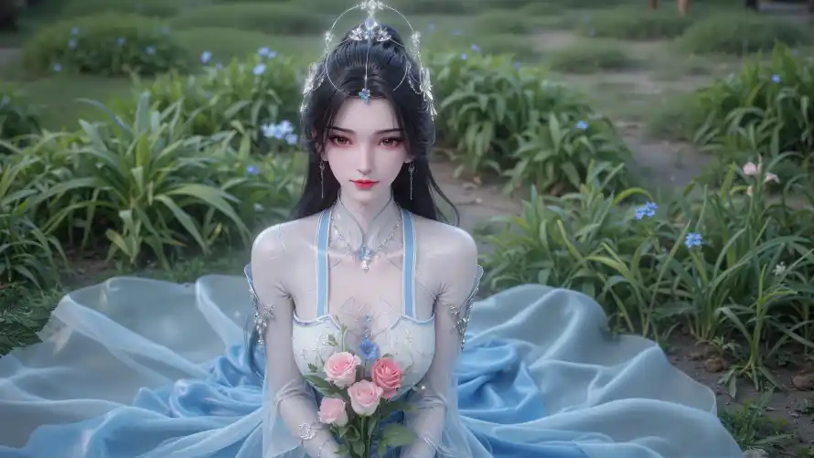 3k仙逆壁纸-清新 - 花丛-草地「哲风壁纸」