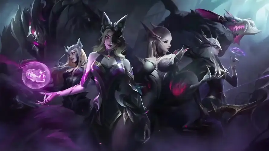 4k魔女团壁纸-女性角色 - 暗黑风格-暗黑魔女「哲风壁纸」