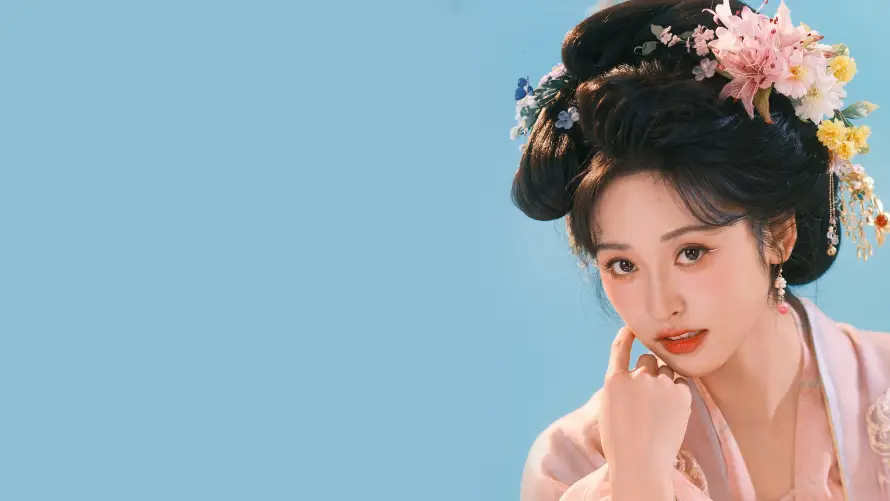 4k古装壁纸-古风 - 簪花-美女「哲风壁纸」