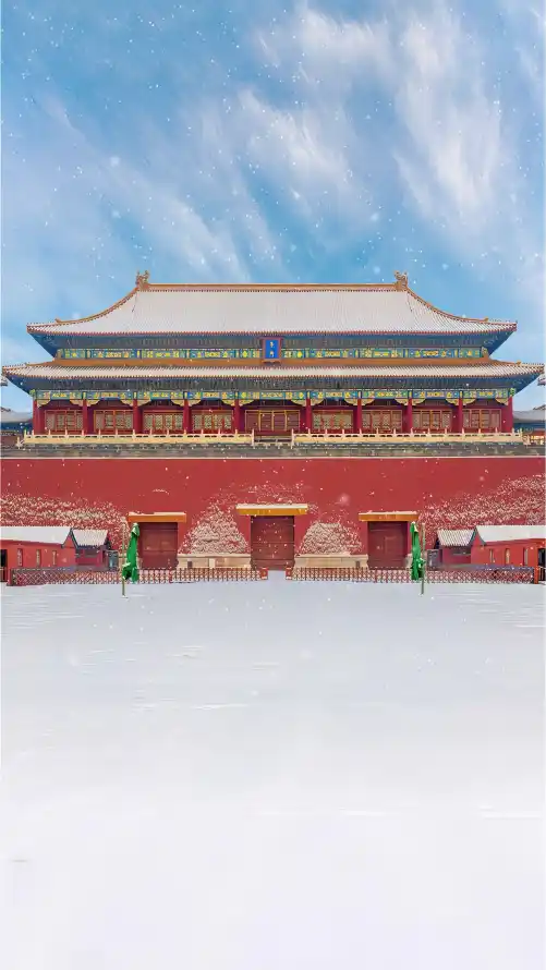 4k冬季壁纸 - 北京 - 城楼 - 宫殿「哲风壁纸」