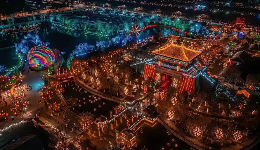 2k古城壁纸-城市 - 夜晚-夜景「哲风壁纸」