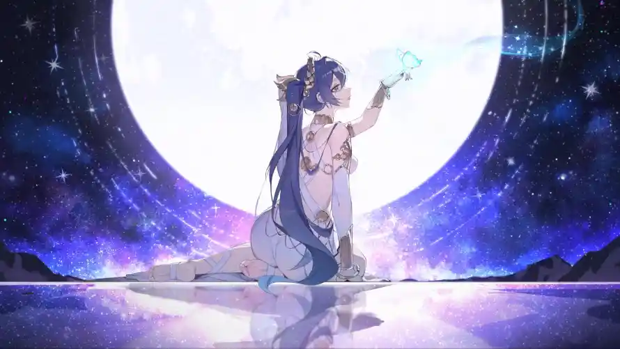 4k倒影壁纸-夜空 - 奇幻-尤诺「哲风壁纸」