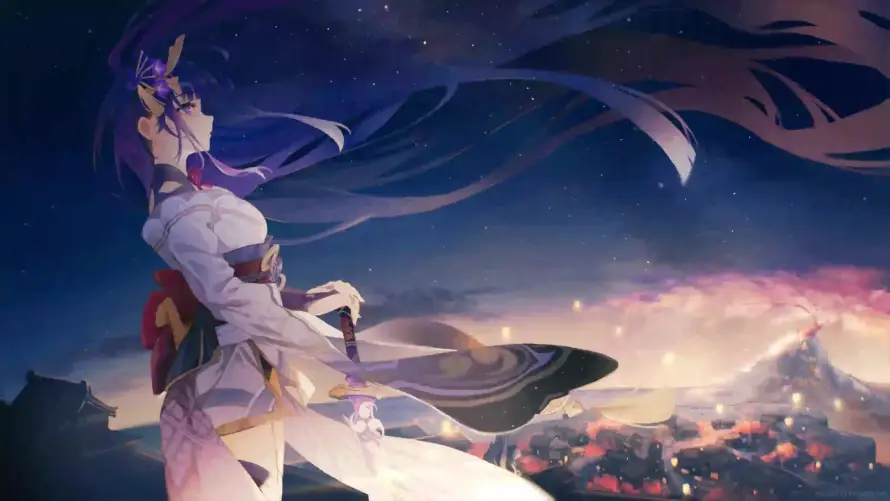4k原神壁纸 - 夜景 - 星空 - 火焰「哲风壁纸」