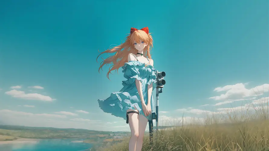 4k动漫壁纸-风 - 8k-少女「哲风壁纸」