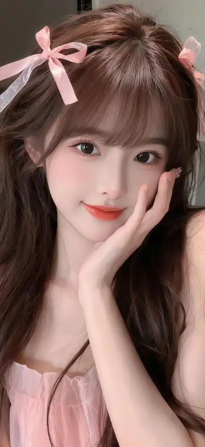 4k可爱壁纸 - 甜美 - 美女 - 长发「哲风壁纸」