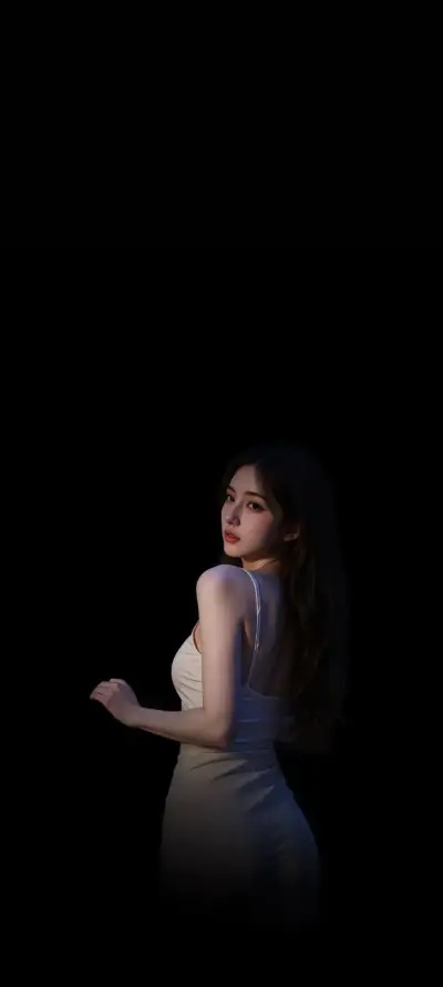 4k优雅壁纸 - 暗调 - 气质 - 美女「哲风壁纸」