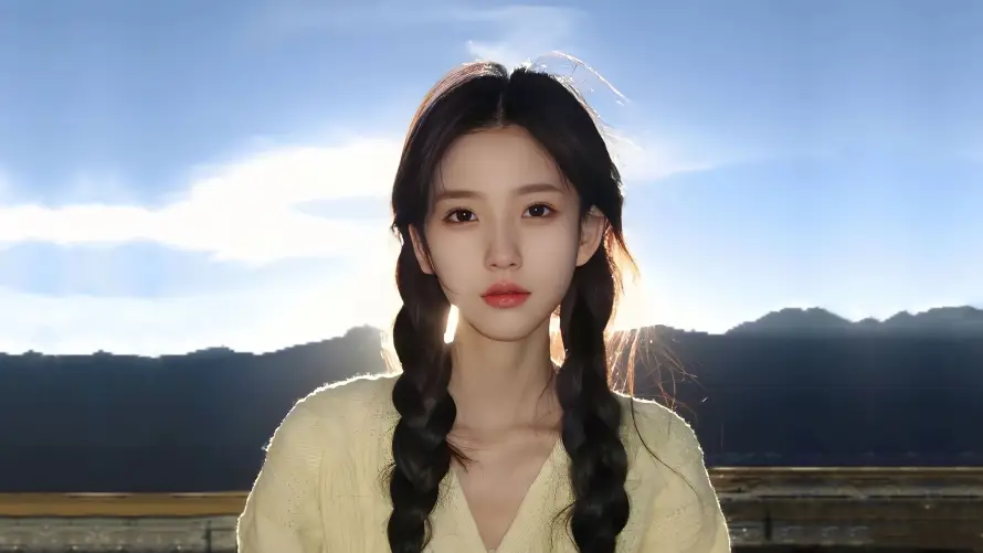 4k休闲壁纸-少女 - 户外-治愈「哲风壁纸」