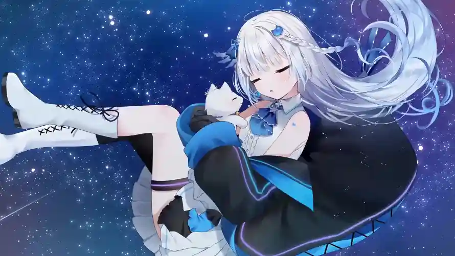 4k夜空壁纸-小猫 - 星云-星空「哲风壁纸」