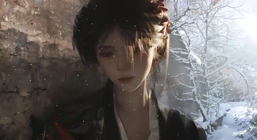 4k下雪壁纸 - 冬日 - 古风 - 只狼「哲风壁纸」