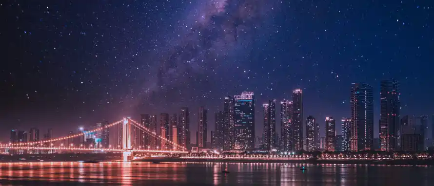 7k倒影壁纸-城市 - 夜晚-夜景「哲风壁纸」