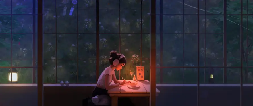 3k夜晚壁纸-安逸 - 室内-暖光「哲风壁纸」
