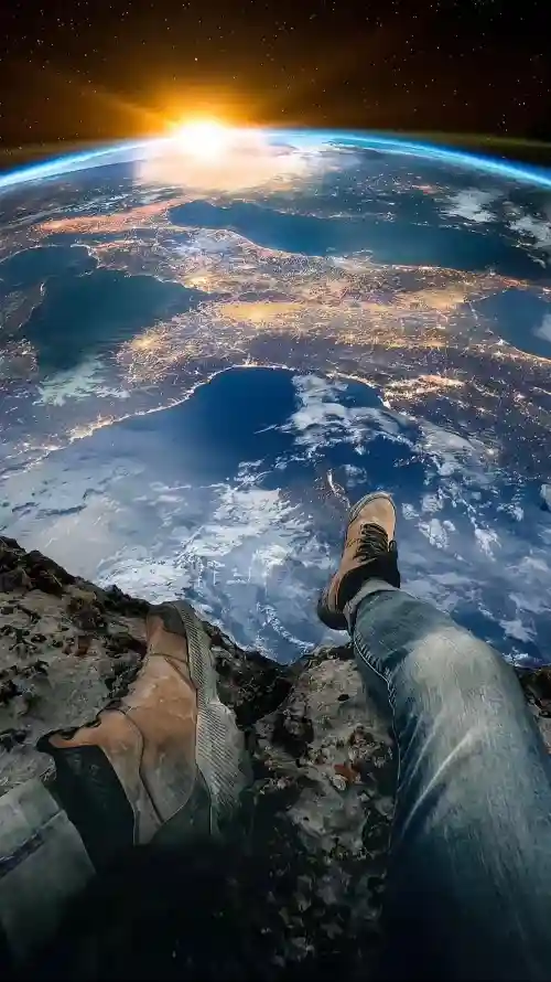 4k地球壁纸 - 壁纸 - 夜景 - 太空「哲风壁纸」