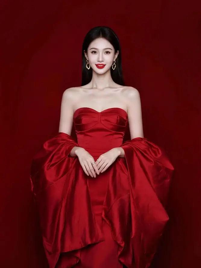 4k写真壁纸 - 红唇 - 美女 - 耳环「哲风壁纸」