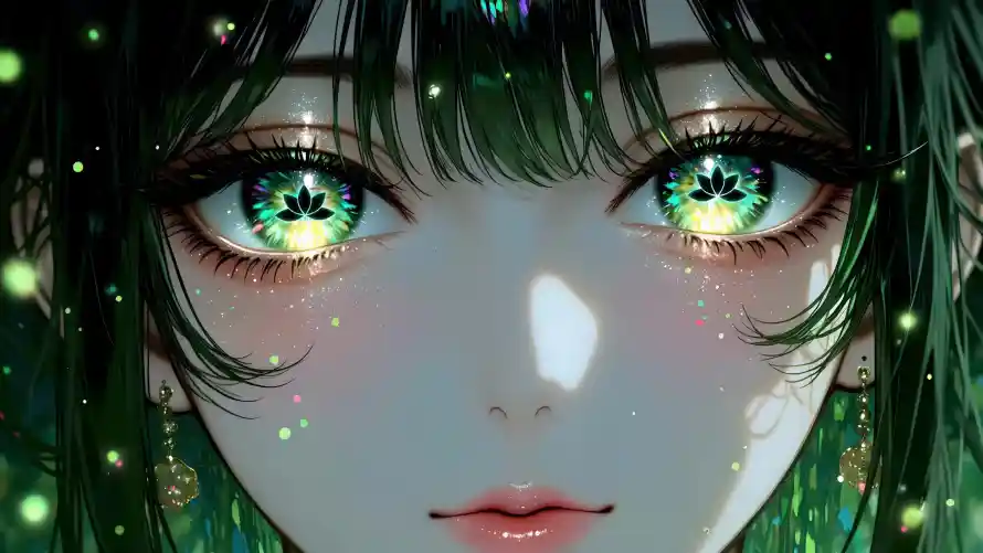 4k光点壁纸-少女 - 插画-梦幻「哲风壁纸」