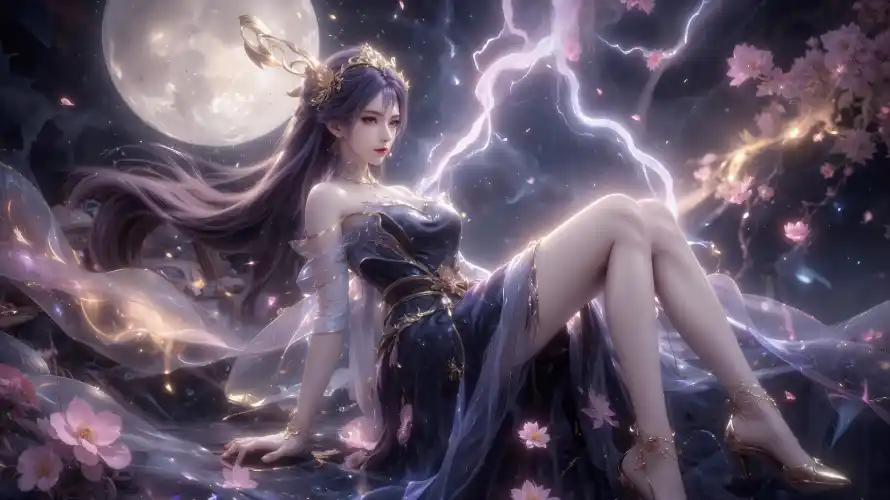 4k仙侠壁纸-夜景 - 天穹-奇幻「哲风壁纸」