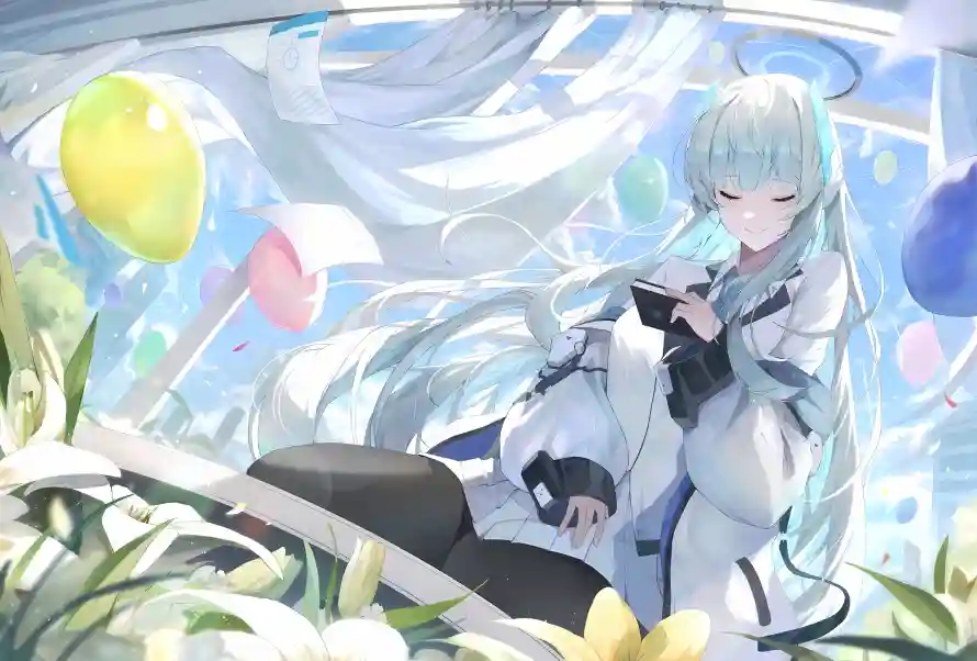 2k梦幻壁纸-气球 - 清新-花朵「哲风壁纸」