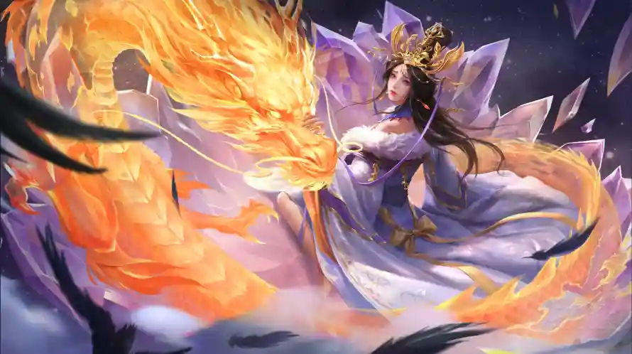 2k三国壁纸-三国杀 - 火焰龙-华丽服饰「哲风壁纸」