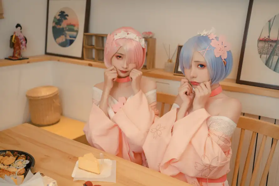 6k写真壁纸-可爱 - 和服-坐姿「哲风壁纸」