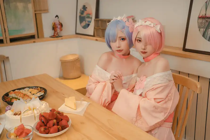 6k写真壁纸-可爱 - 和服-坐姿「哲风壁纸」