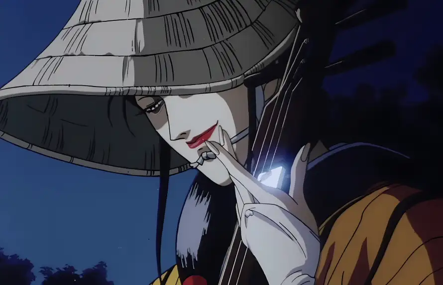 2k动画壁纸-古风 - 和服-夜晚「哲风壁纸」
