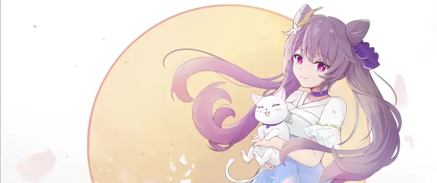 3k刻晴壁纸-原神 - 可爱-抱猫「哲风壁纸」