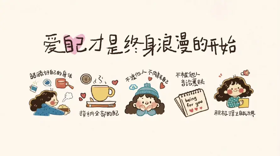 2k可爱壁纸-暖色调 - 治愈系-爱自己「哲风壁纸」
