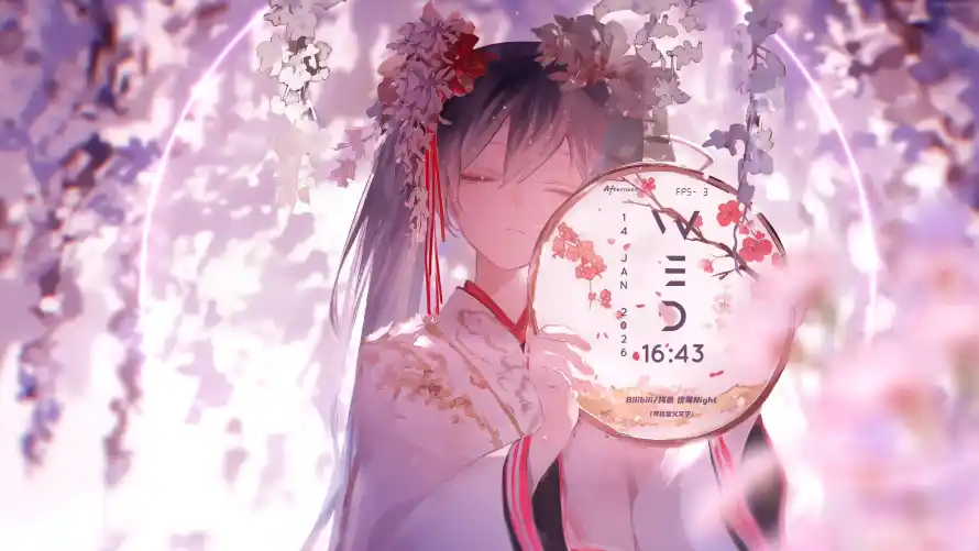 4k初音壁纸-发饰 - 古风-和风「哲风壁纸」