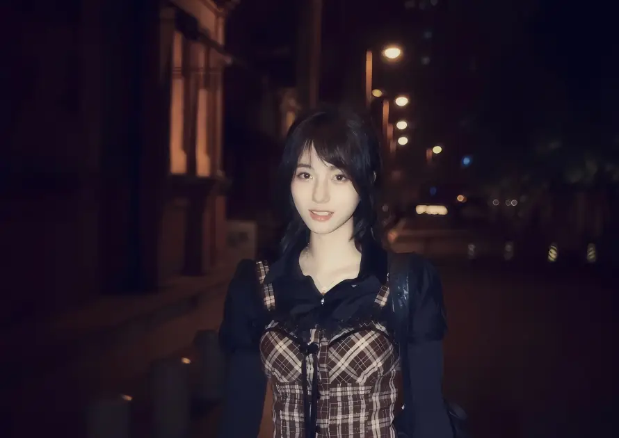 2k夜景壁纸-建筑 - 微笑-短发「哲风壁纸」