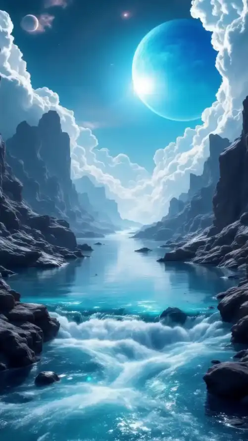 4k云海壁纸 - 夜空 - 山水 - 岩石「哲风壁纸」