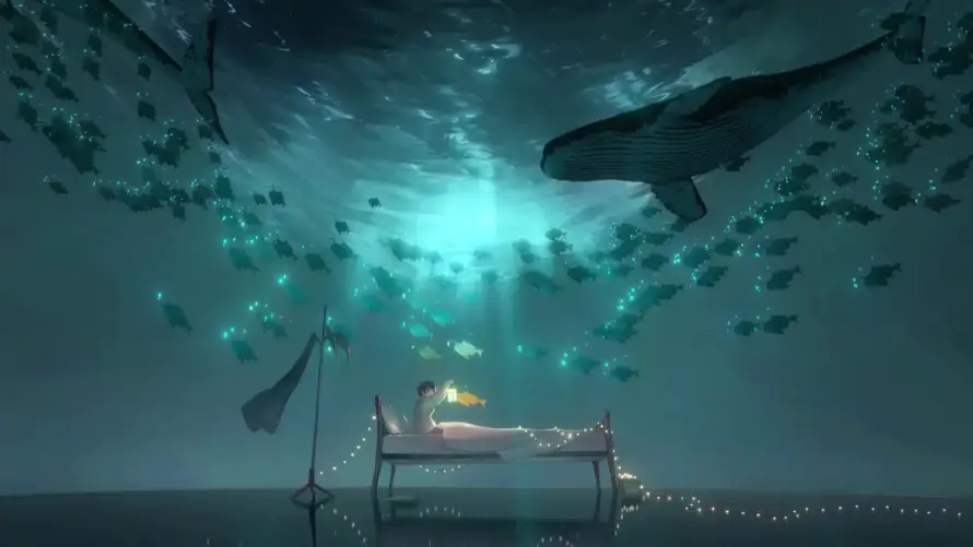 2k人物壁纸-床 - 光影-夜光「哲风壁纸」