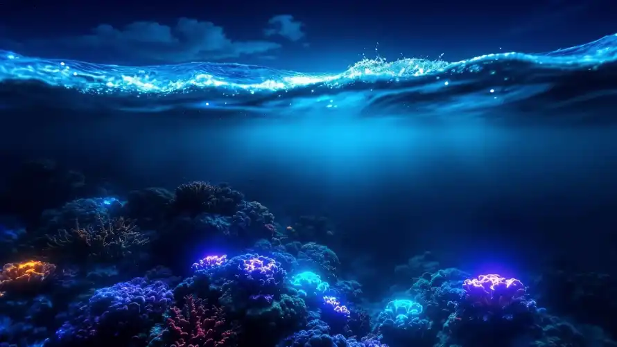 4kAI壁纸-海底 - 海洋-深海「哲风壁纸」