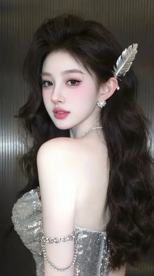 4k美女壁纸 - 耳环 - 长发 - Ios「哲风壁纸」