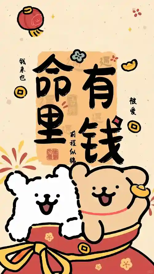 4k卡通壁纸 - 喜庆 - 新年 - 春节「哲风壁纸」