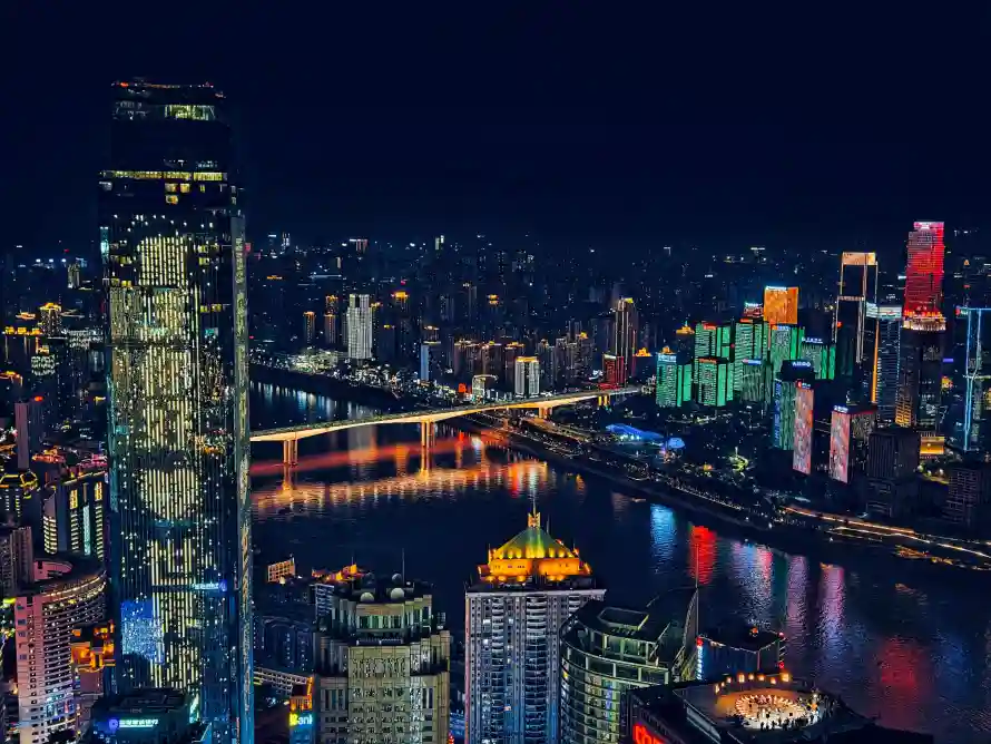 4k夜晚壁纸-建筑 - 桥梁-江景「哲风壁纸」
