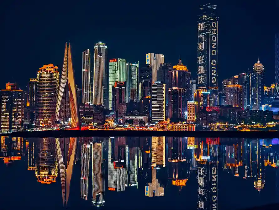 4k夜景壁纸-夜色 - 建筑-江景「哲风壁纸」
