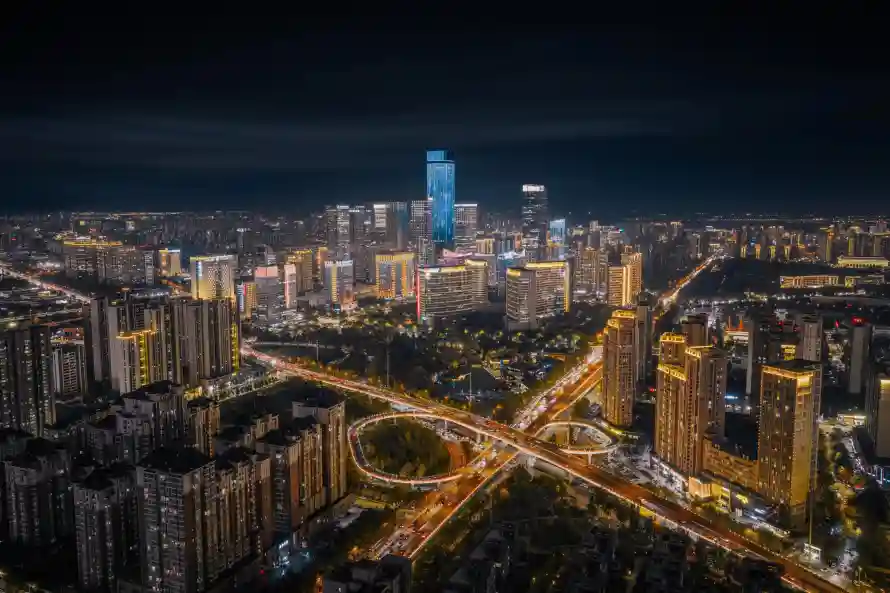4k夜晚壁纸-建筑 - 灯光-繁华「哲风壁纸」