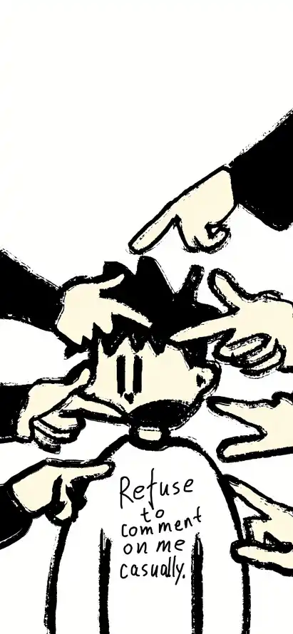 4k手绘壁纸 - 人物互动 - 卡通男孩 - 情绪表达「哲风壁纸」