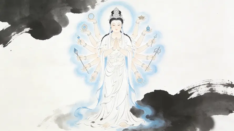 2k传统壁纸-佛教 - 宗教-水墨「哲风壁纸」
