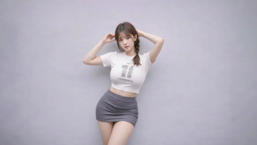 4k短发壁纸-美女 - 777-888「哲风壁纸」