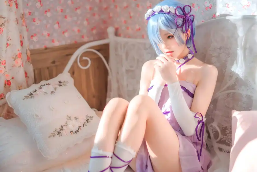 4k可爱壁纸 - 美女 - 蓝发 - cos「哲风壁纸」