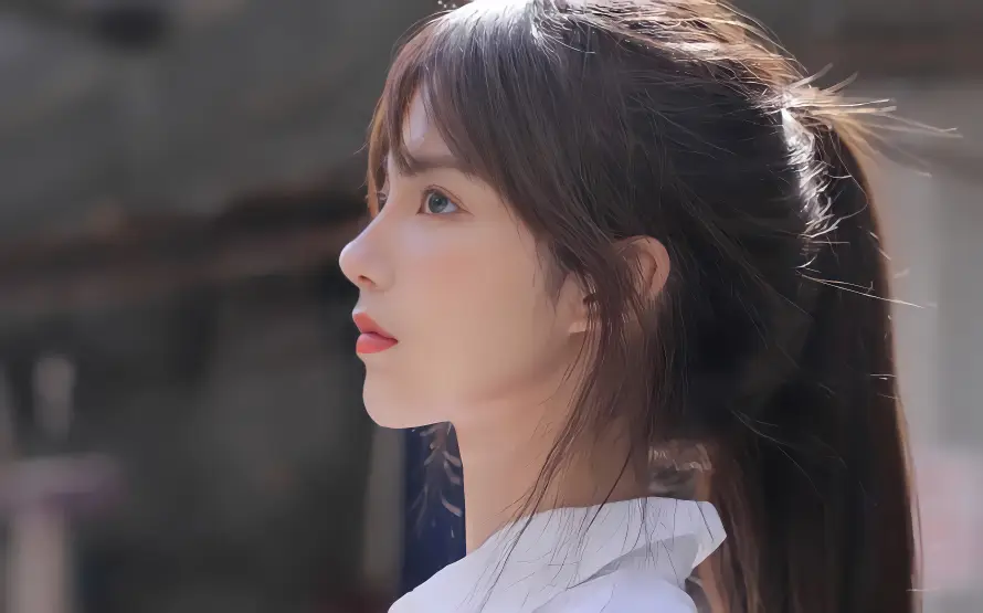 6k侧脸壁纸-写实 - 少女-户外「哲风壁纸」