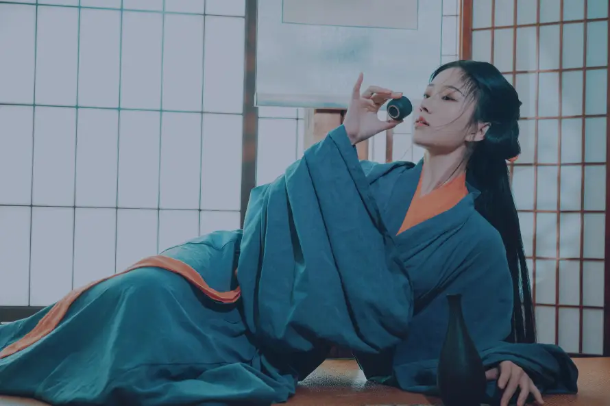 3k古风壁纸-汉服 - 饮酒-纸拉门「哲风壁纸」