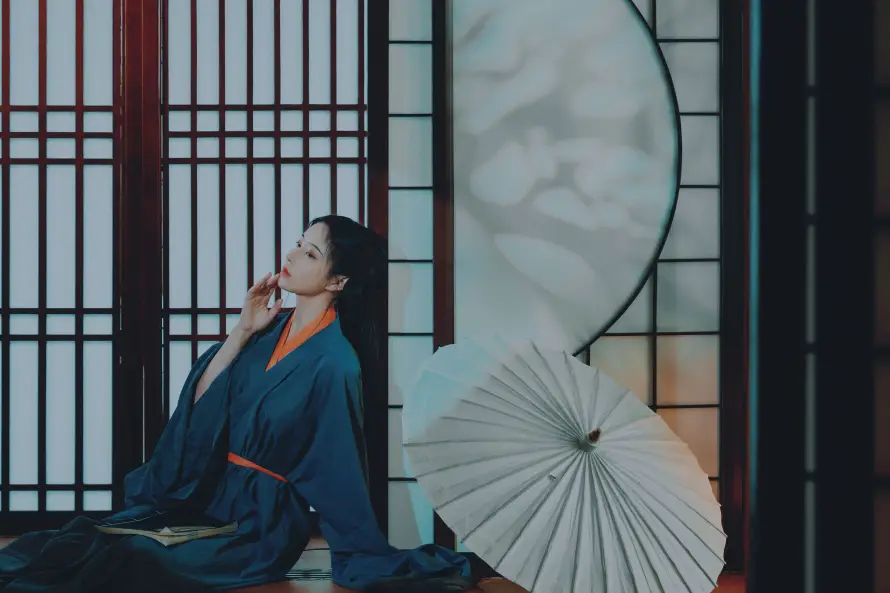 3k古装壁纸-古风 - 汉服-纸伞「哲风壁纸」