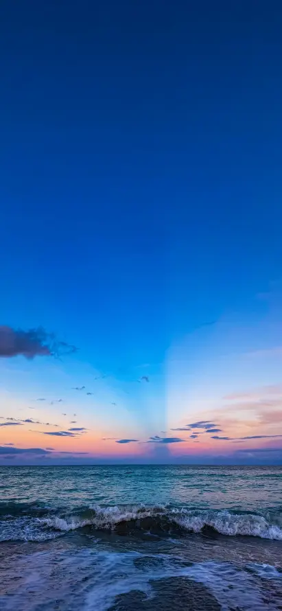 4k傍晚壁纸 - 天空 - 晚霞 - 海景「哲风壁纸」