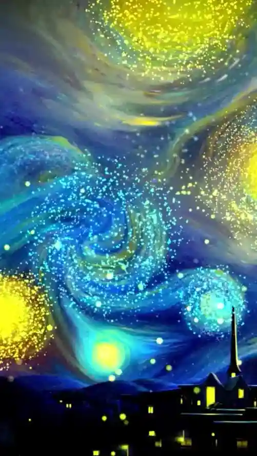4k夜空壁纸 - 房屋 - 教堂 - 星云「哲风壁纸」