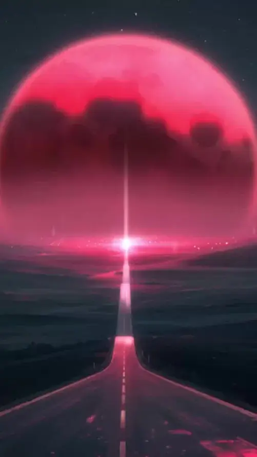 4k光效壁纸 - 夜景 - 大道 - 星空「哲风壁纸」
