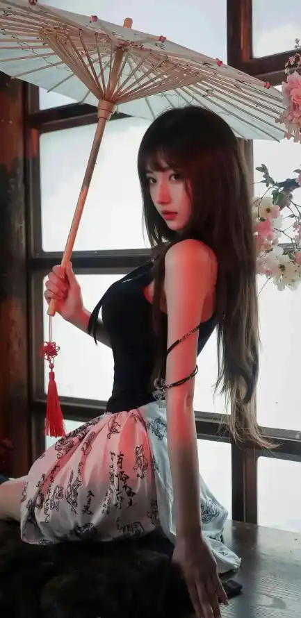 4k美女壁纸 - 花裙 - 长发 - Ios「哲风壁纸」