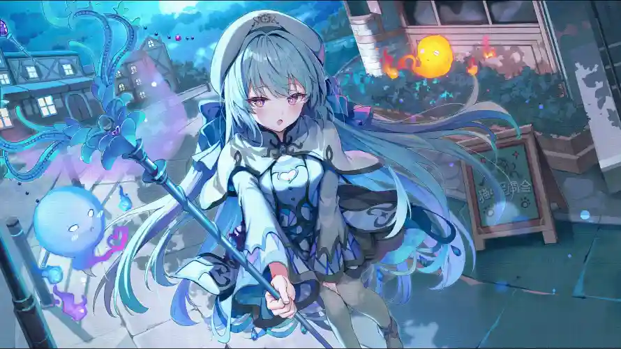 2k场景壁纸-奇幻 - 少女-战斗「哲风壁纸」