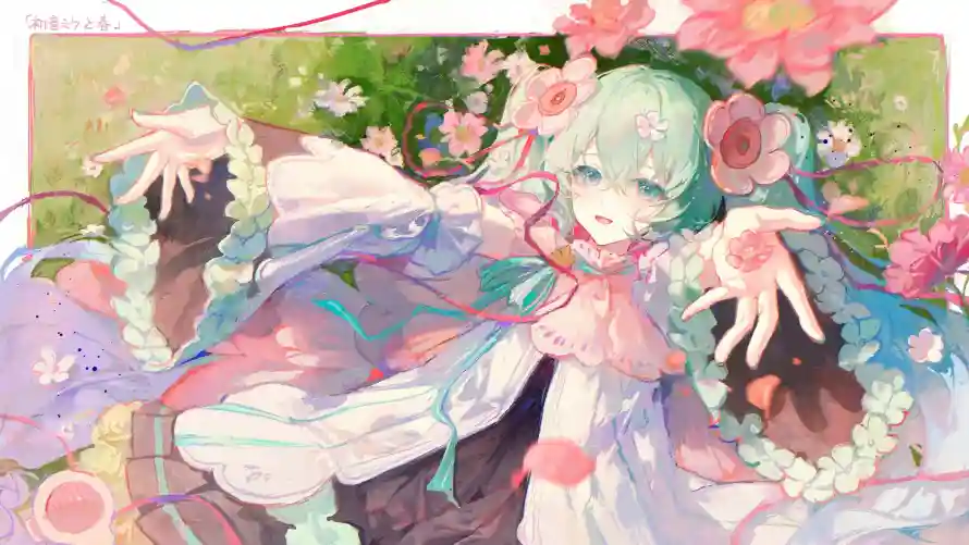 3k可爱壁纸-少女 - 花朵-粉色系「哲风壁纸」