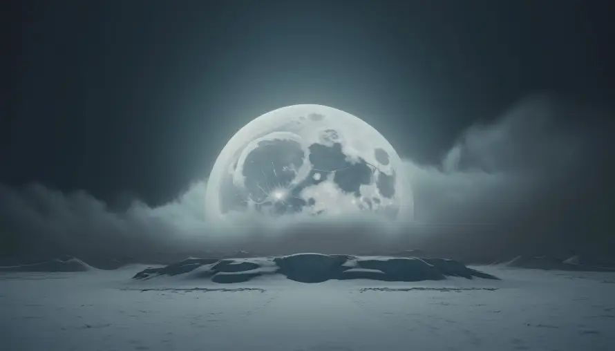 5k云雾壁纸-夜晚 - 太空-宁静「哲风壁纸」